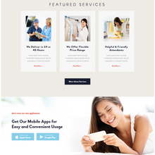 Dry Cleaning & Washing  WordPress Responsive Website