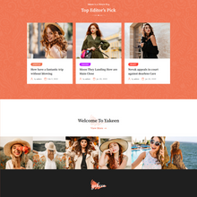 Fashion Landing Page WordPress Responsive Website