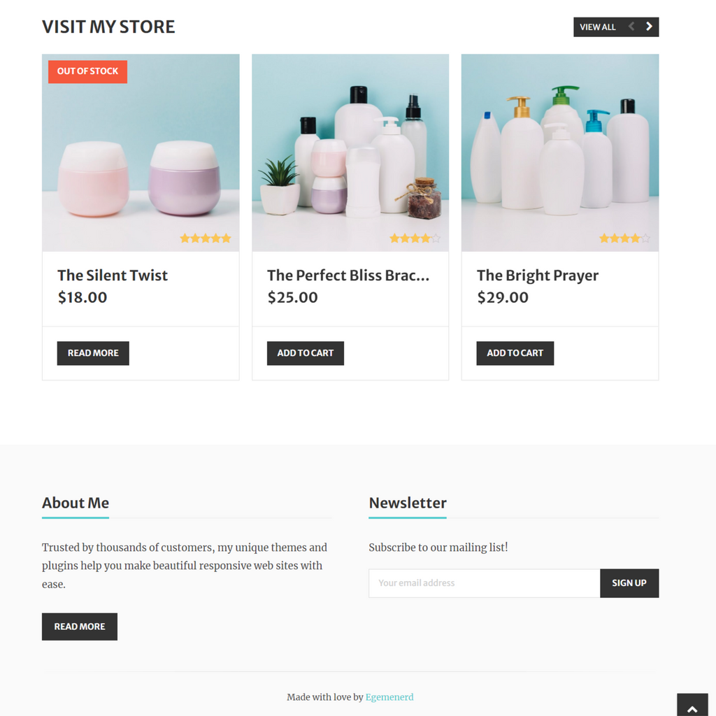 Modern and Minimal Personal Blog WordPress Responsive Website