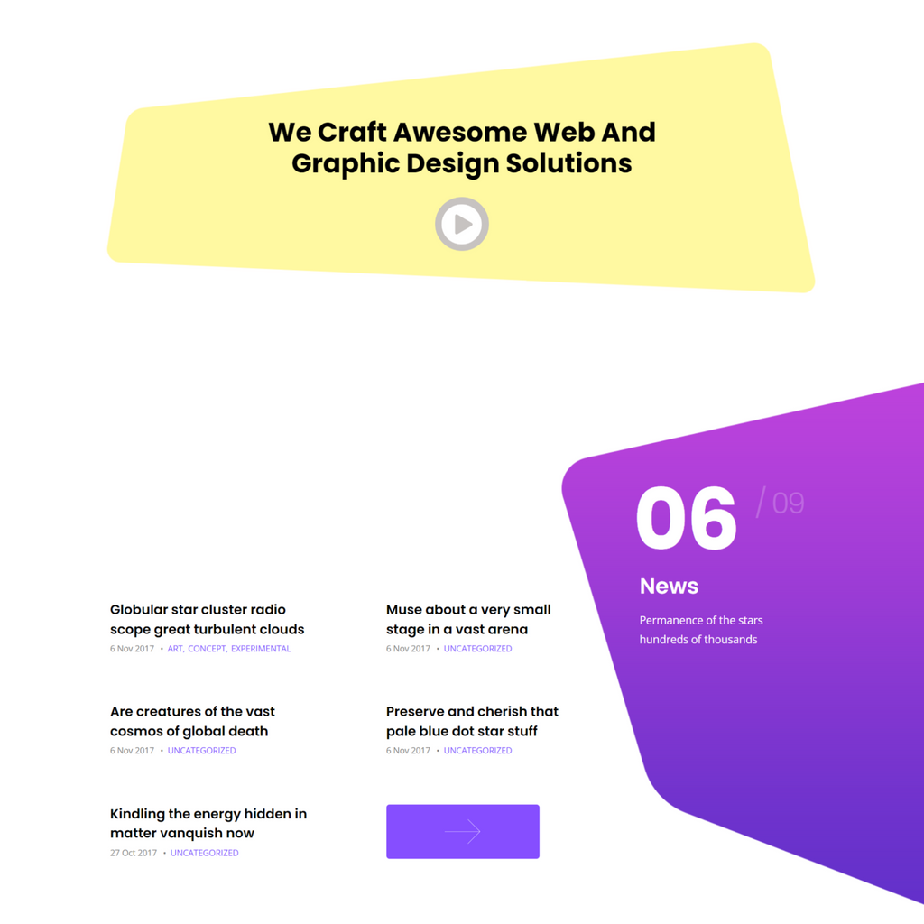 Modern One Page Agency WordPress Responsive Website