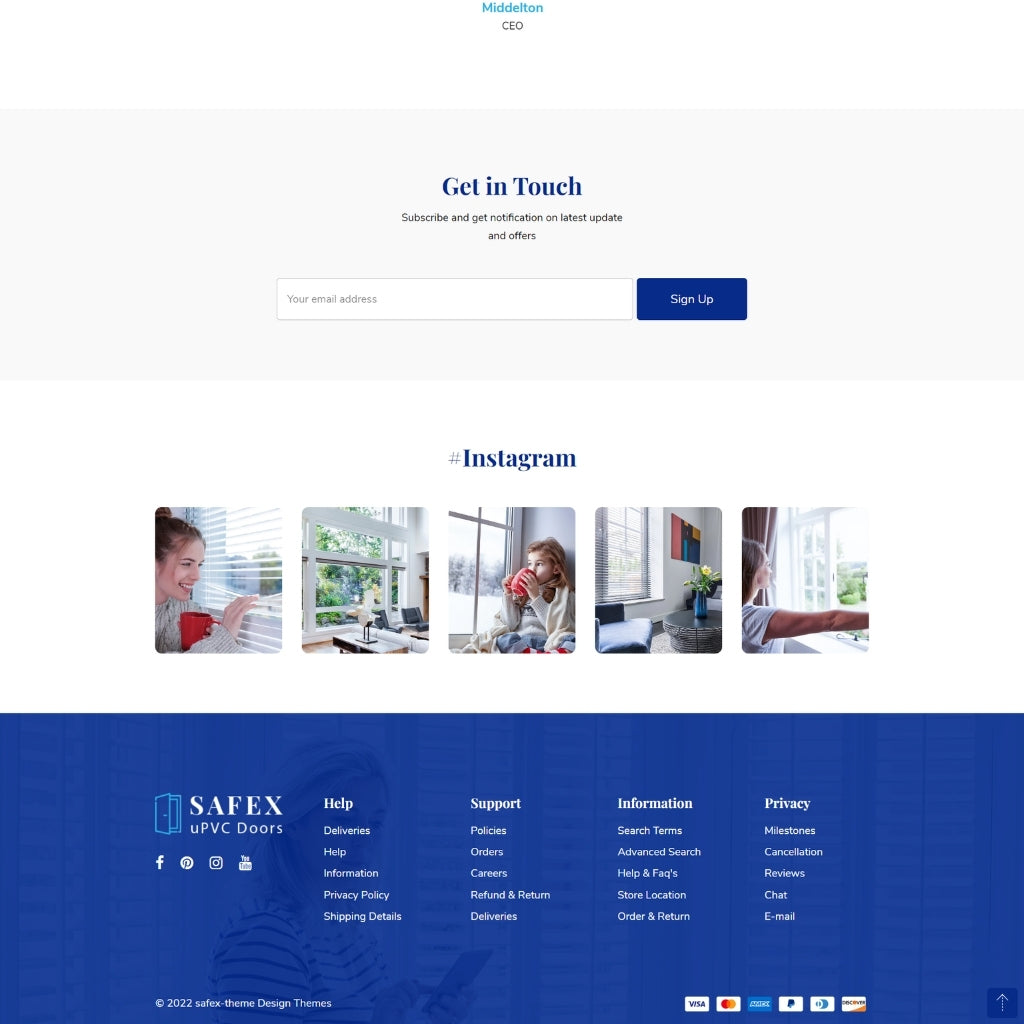 Window Premier Store Shopify Shopping Website