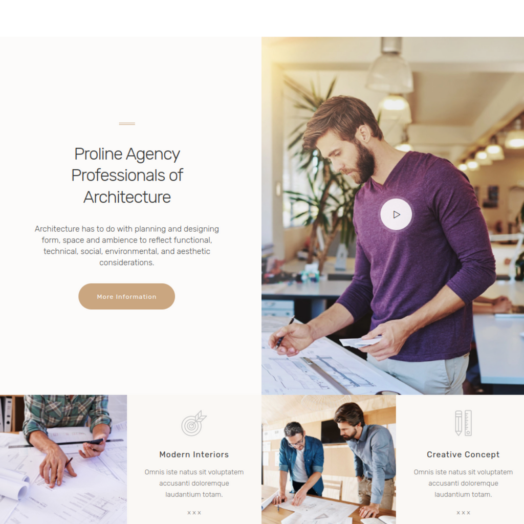 Creative Interior & Architecture Agency WordPress Responsive Website