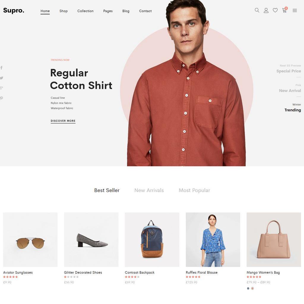 Minimalist WooCommerce WordPress Responsive Website