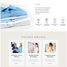 Dry Cleaning & Washing  WordPress Responsive Website