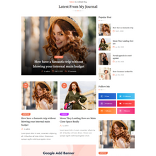 Fashion Landing Page WordPress Responsive Website