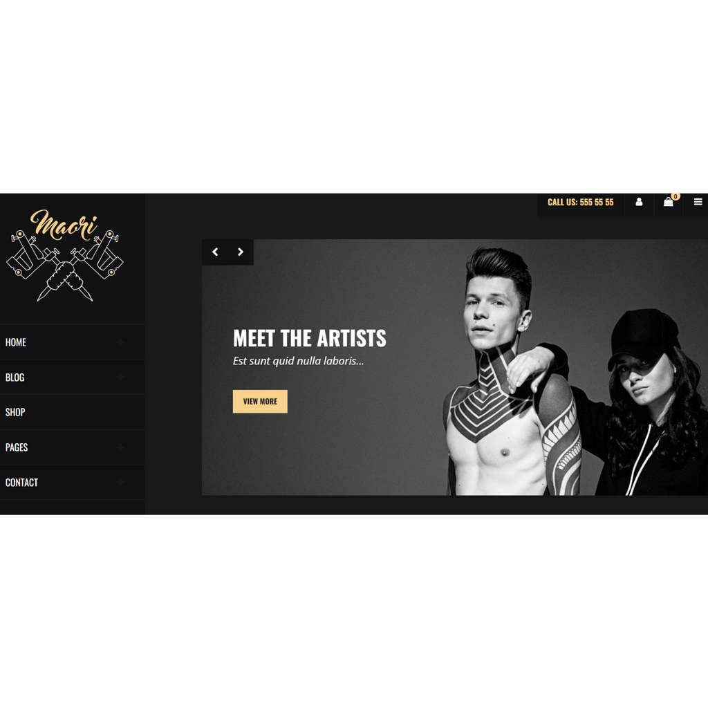 Tattoo Studio WordPress Responsive Website