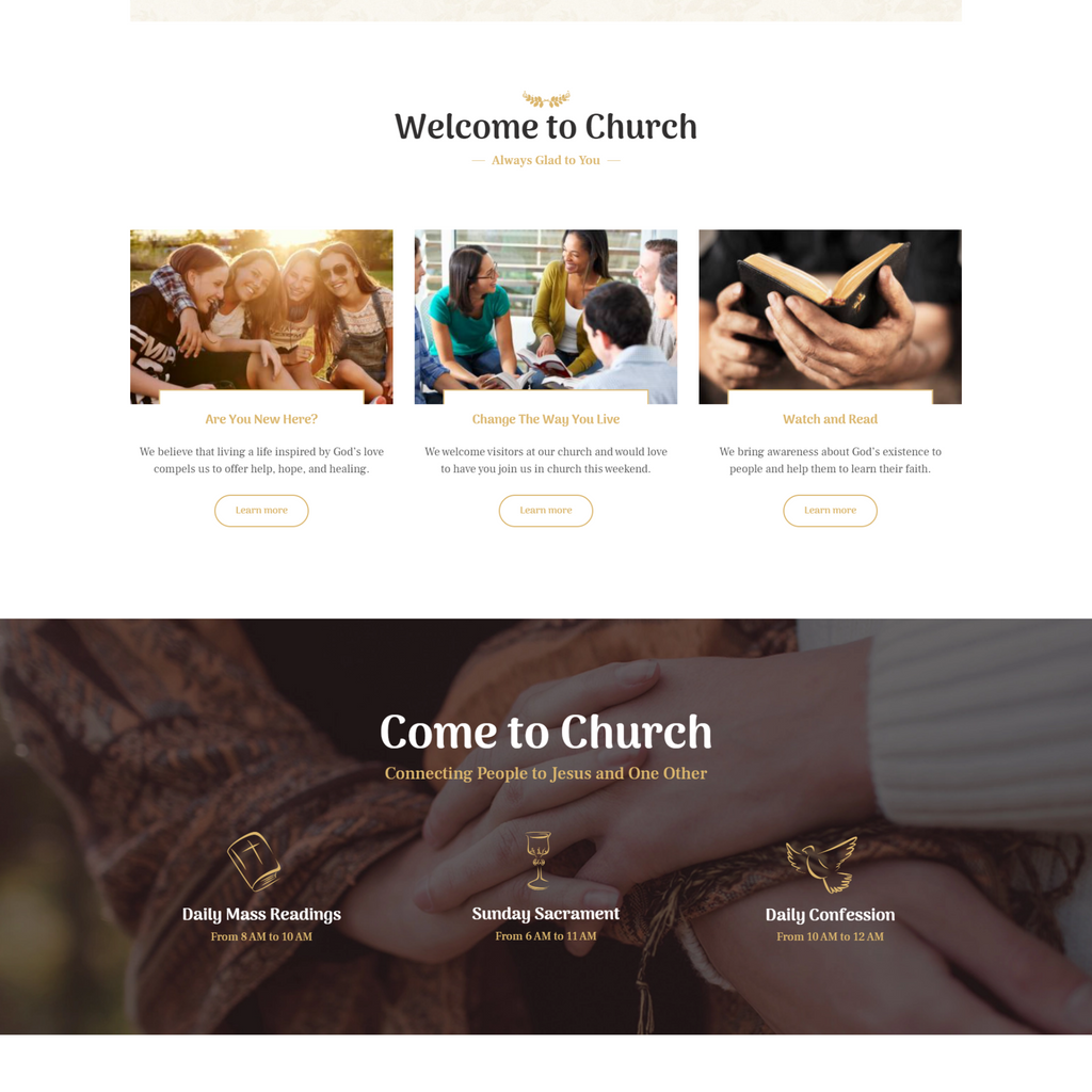 Modern Church & Religion WordPress Responsive Website