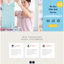 Dry Cleaning & Washing  WordPress Responsive Website
