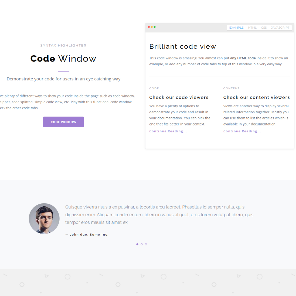 Online Documentation Responsive Website