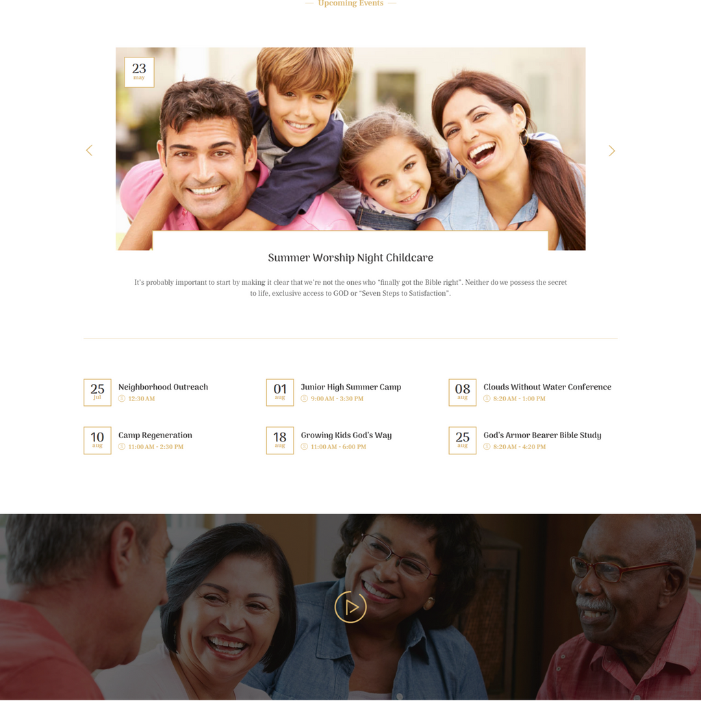 Modern Church & Religion WordPress Responsive Website