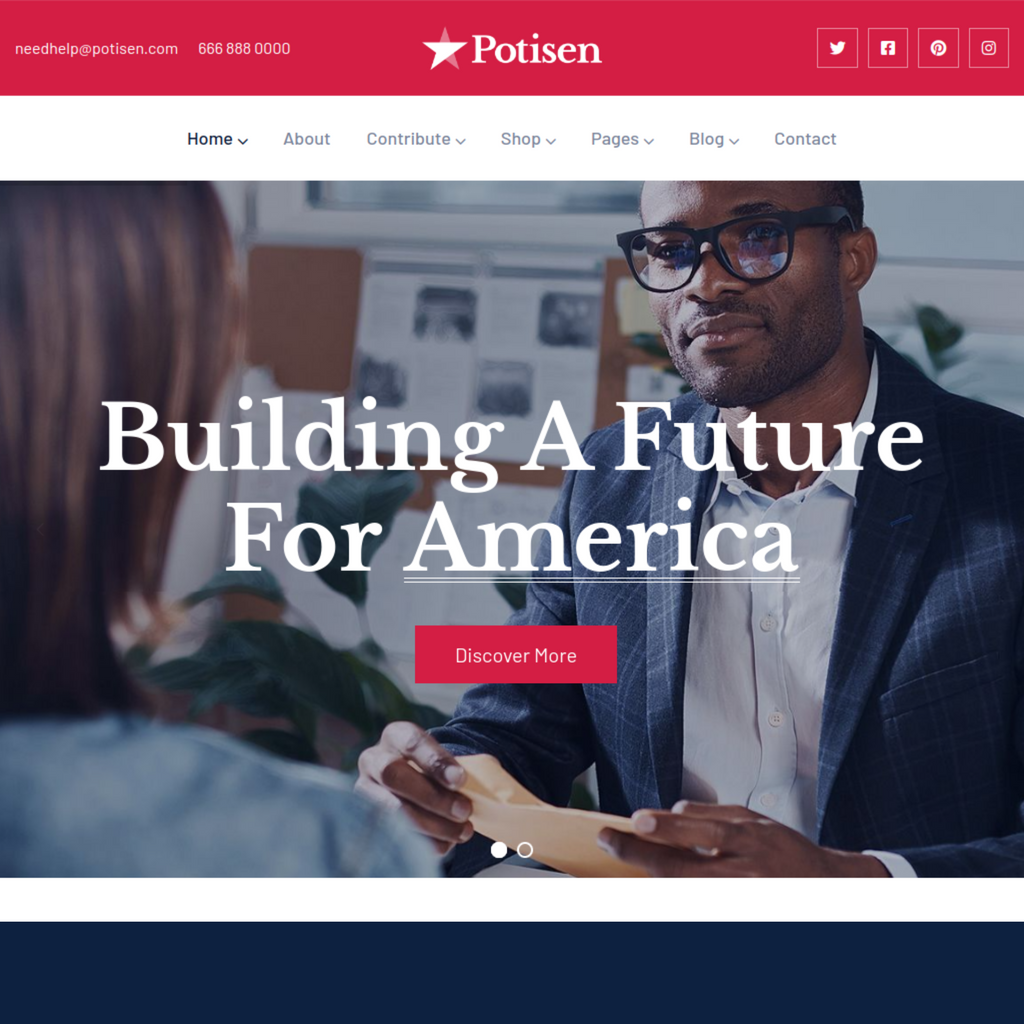 Election & Political WordPress Responsive Website