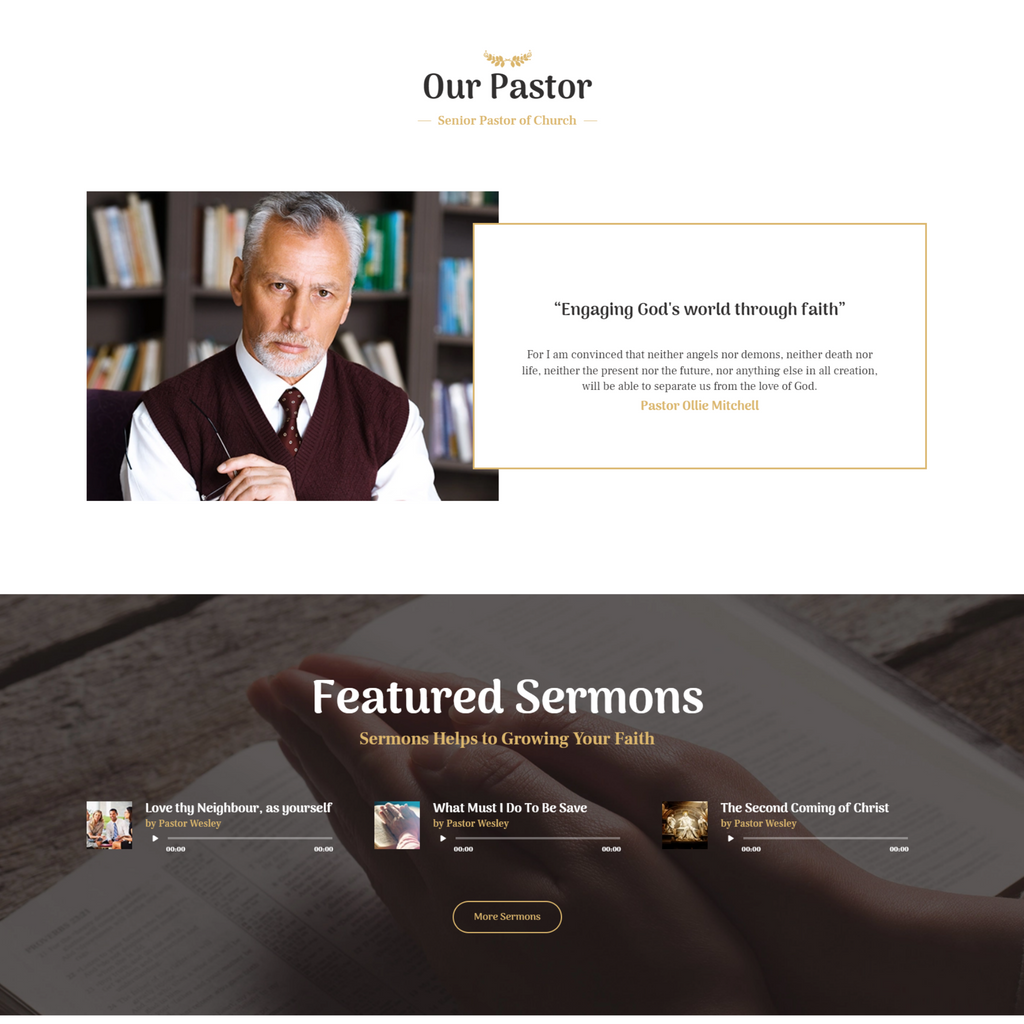 Modern Church & Religion WordPress Responsive Website