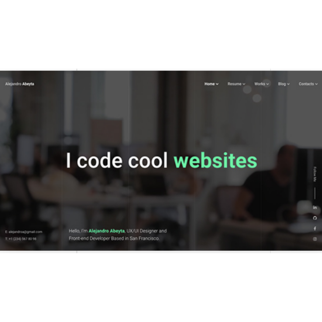Creative App Developer WordPress Responsive Website