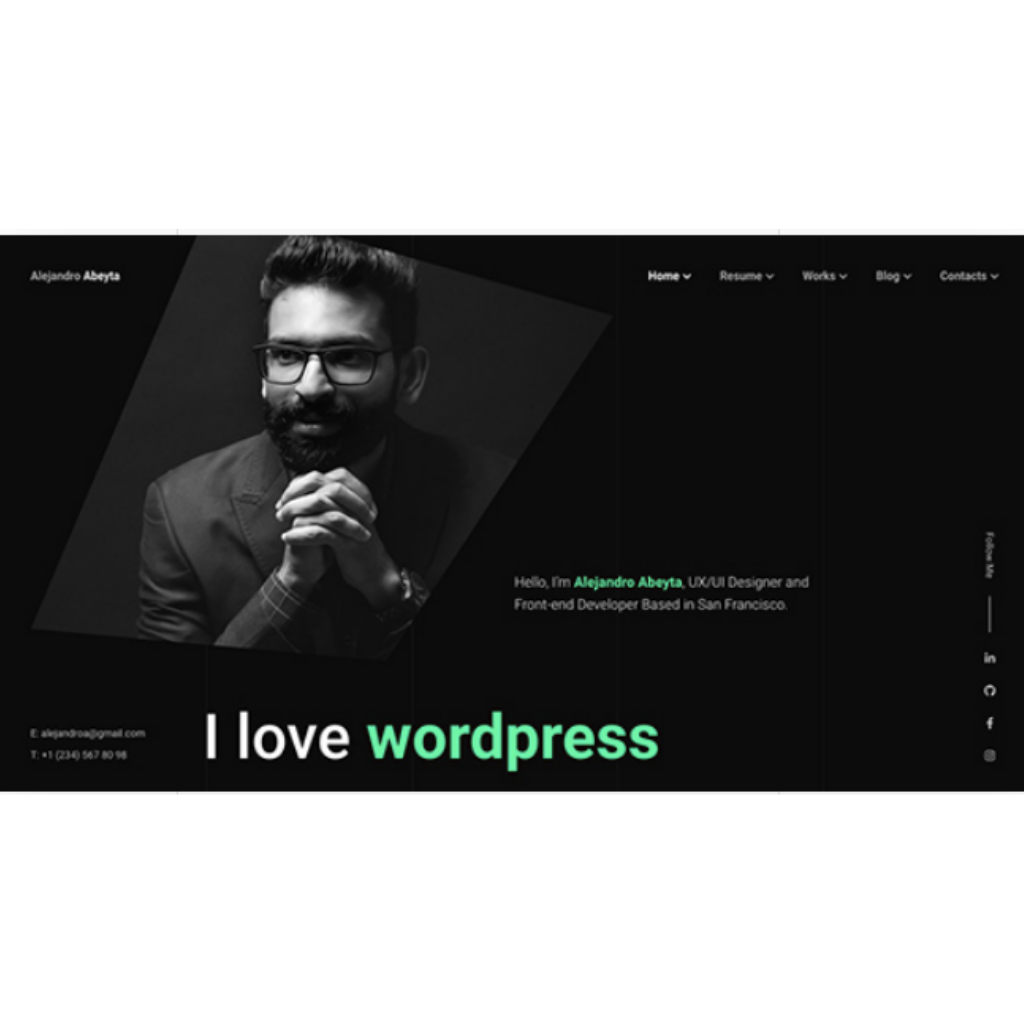 Creative App Developer WordPress Responsive Website