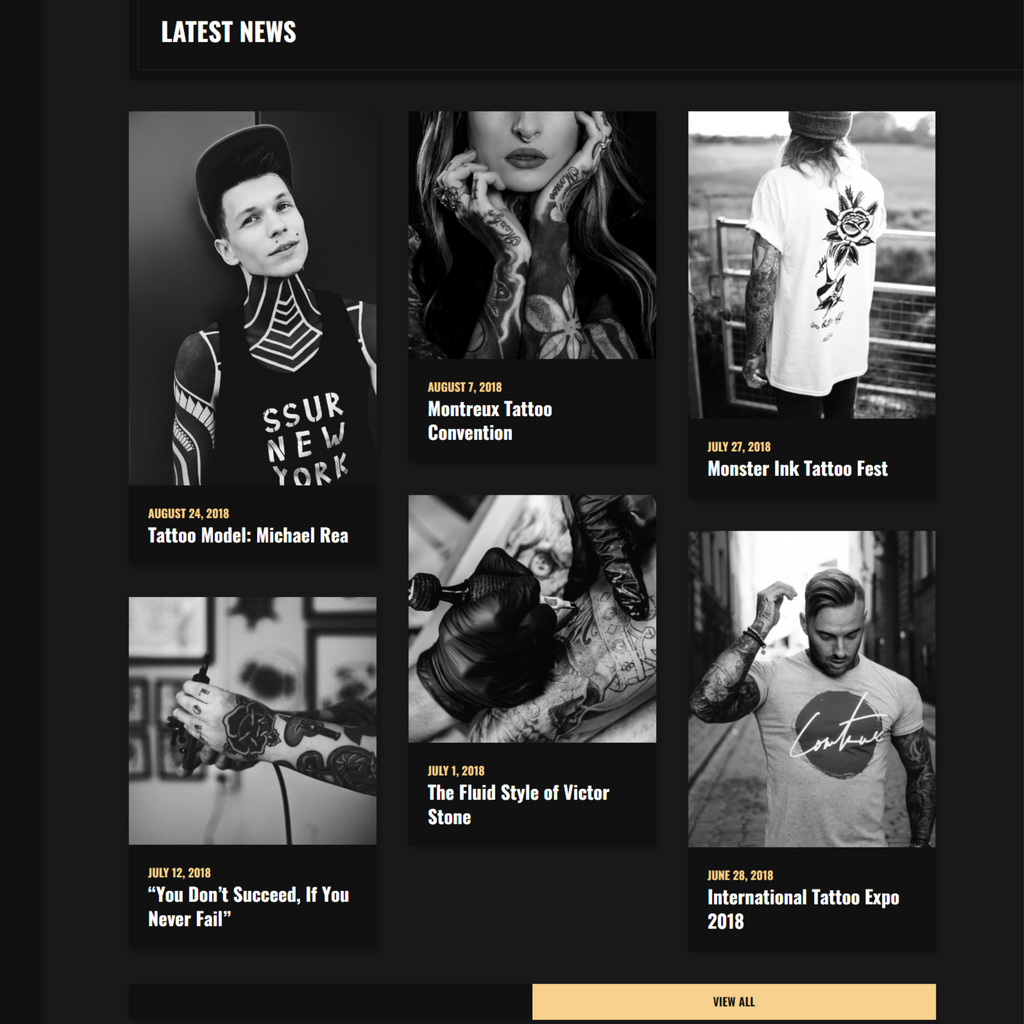 Tattoo Studio WordPress Responsive Website