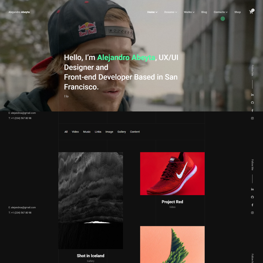 Creative App Developer WordPress Responsive Website