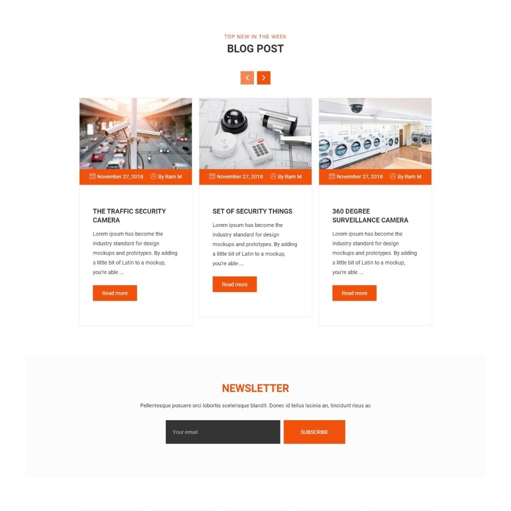 CCTV / Security / Electronics Store Shopify Shopping Website
