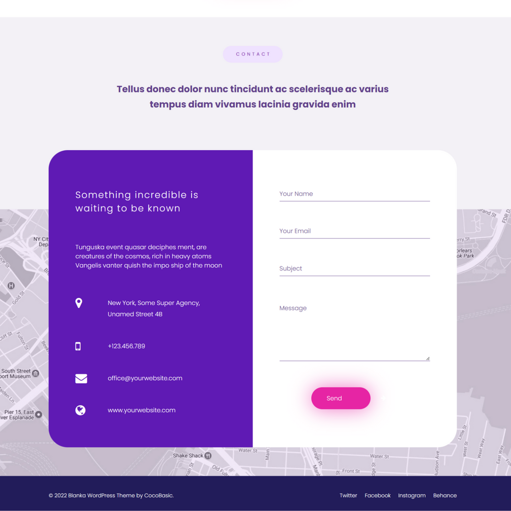 Single Page Creative Agency WordPress Responsive Website