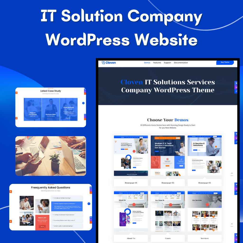 IT Solution Company WordPress Responsive Website