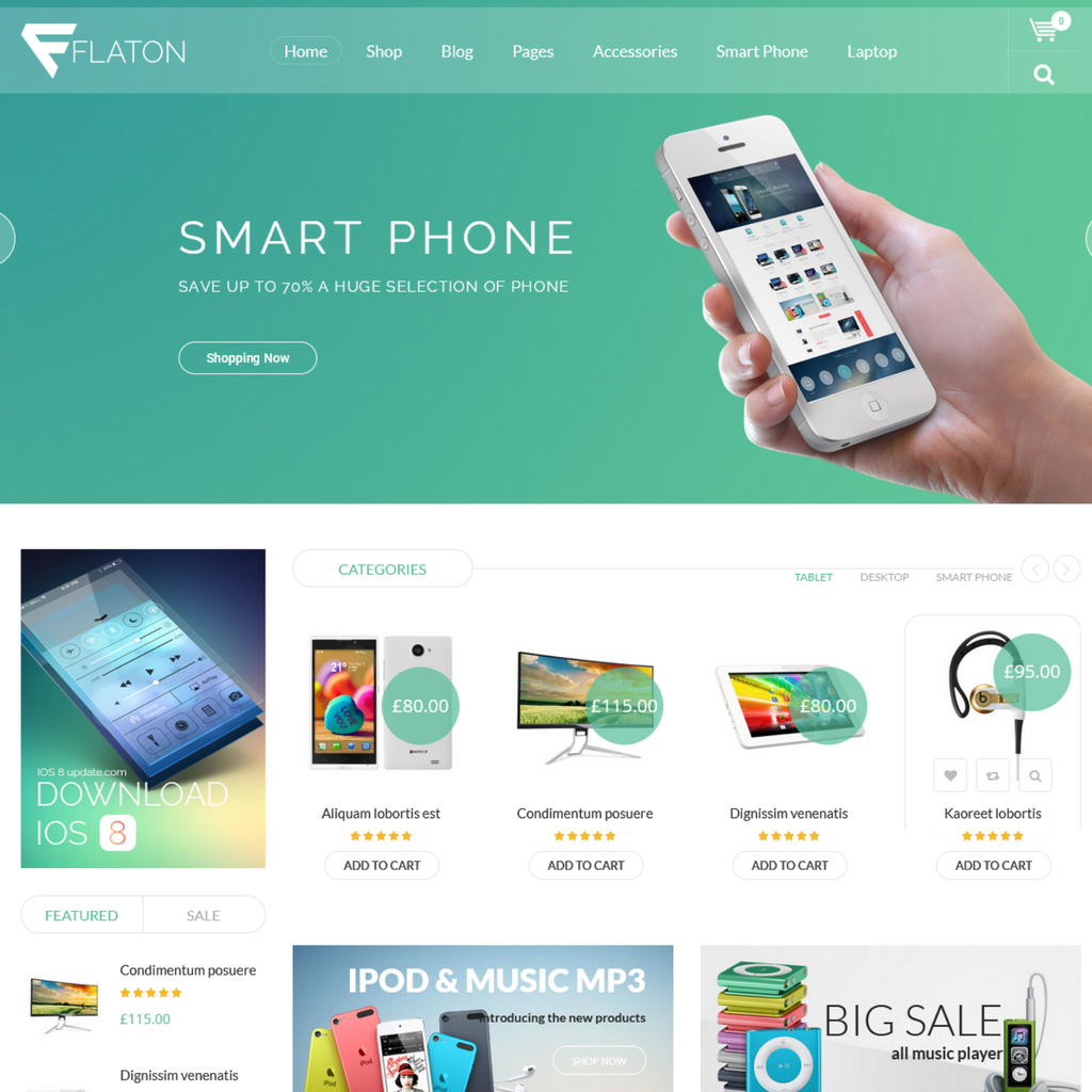 Best Online WOO-COMMERCE Responsive WordPress Website