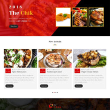 Skinless Fried Chicken Shopify Shopping  Website