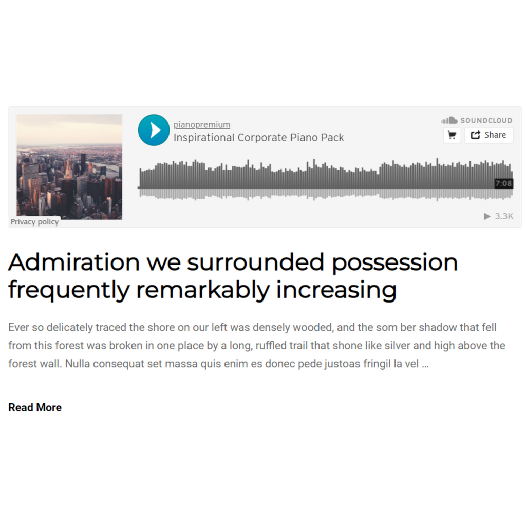 Minimal Horizontal Photography WordPress Responsive Website