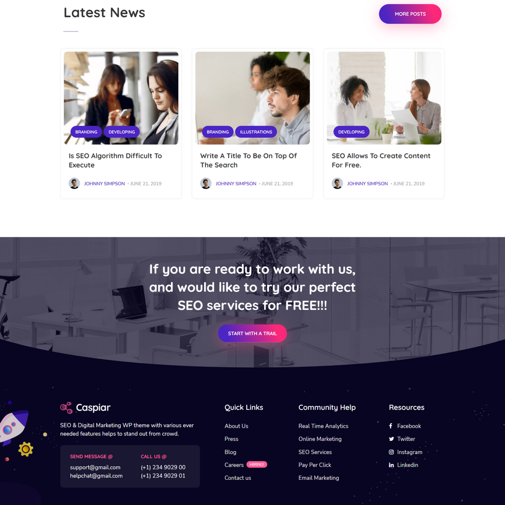 Digital Marketing & Agency WordPress Responsive Website