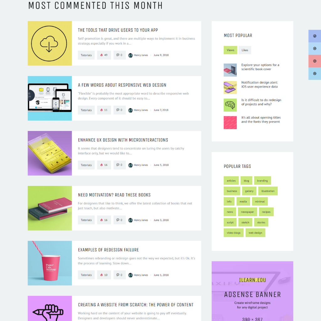 Creative Startup Blog WordPress Responsive Website