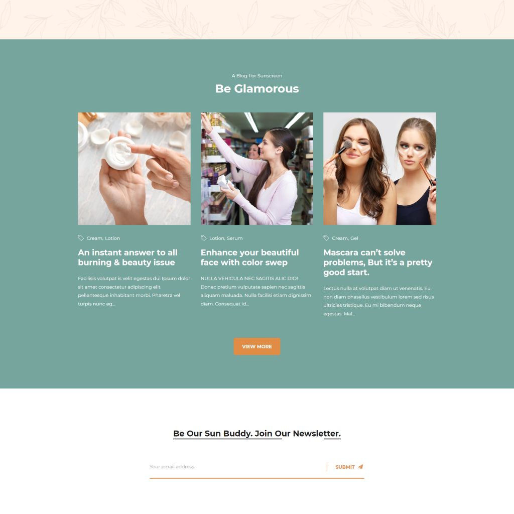 Skin Care product Shop Shopify Shopping Website