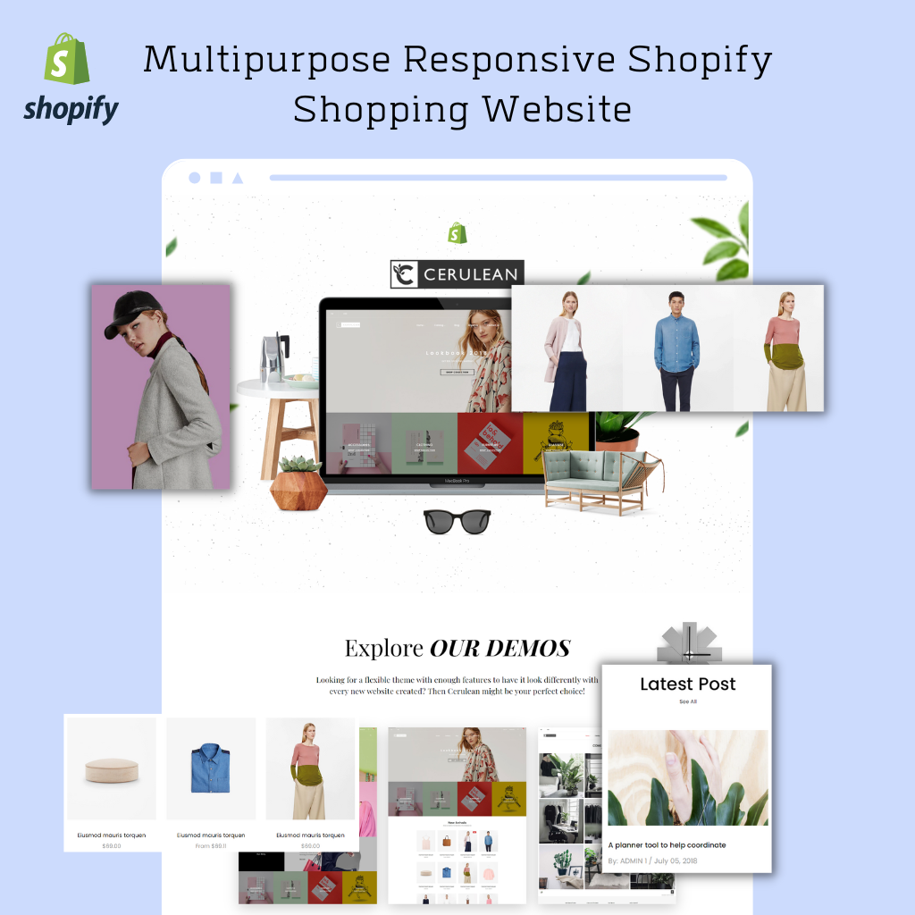 Multipurpose Responsive Shopify  Shopping Website
