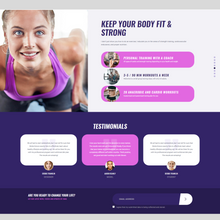 Gym Coach & Personal Trainer WordPress Responsive Website