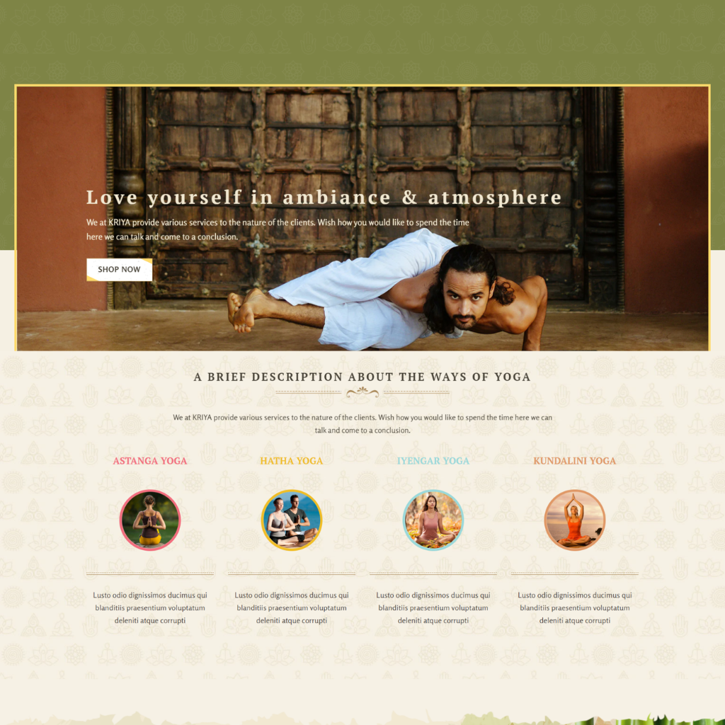 We Love Yoga Shopify Shopping Website