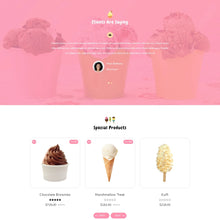 Ice-Cream Store Shopify Shopping Website