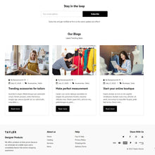 Tailoring and Clothing Store Shopify Shopping Website