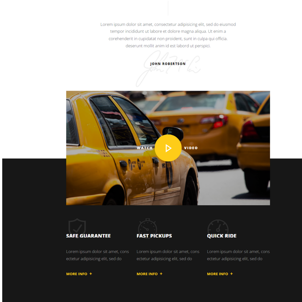 Trusted Cab Company WordPress Responsive Website