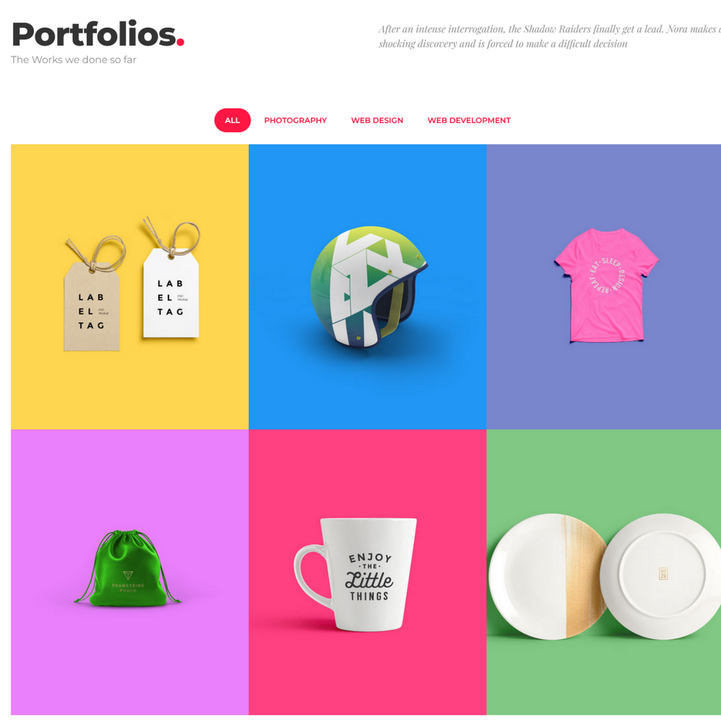 Creative Landing Page WordPress Responsive Website