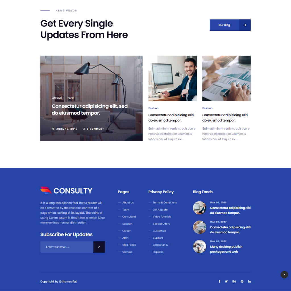 Business Finance WordPress Responsive Website