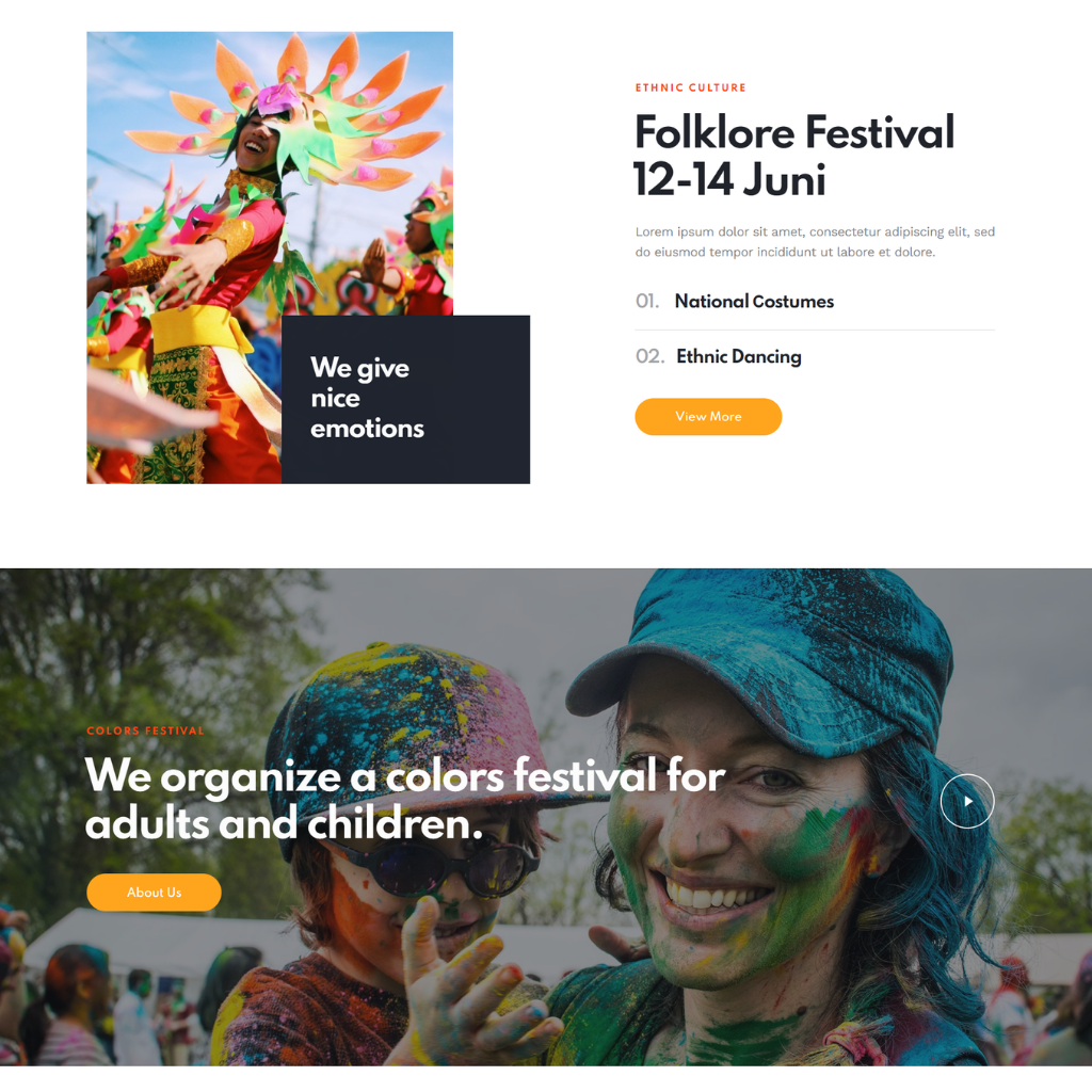 Street Festival WordPress Responsive Website