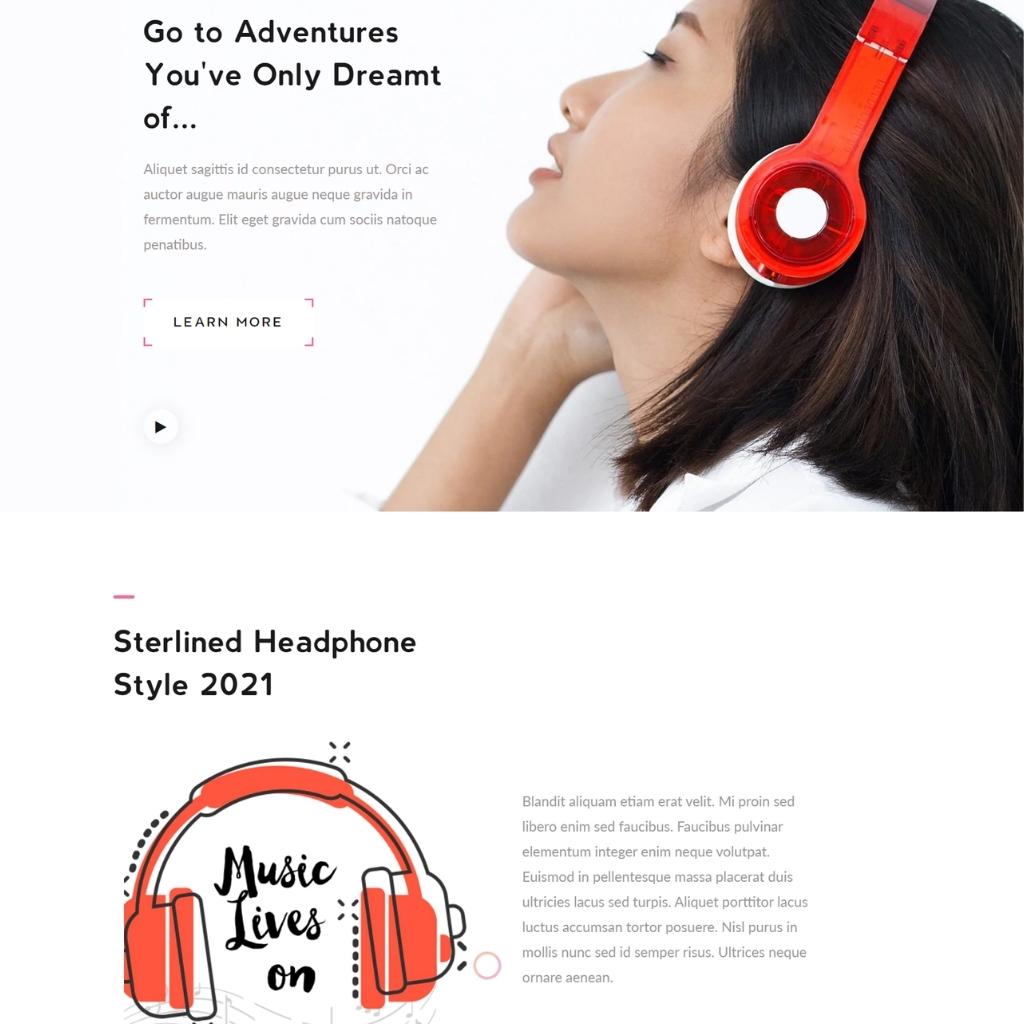 Headphone and Audio Store Shopify Shopping Website