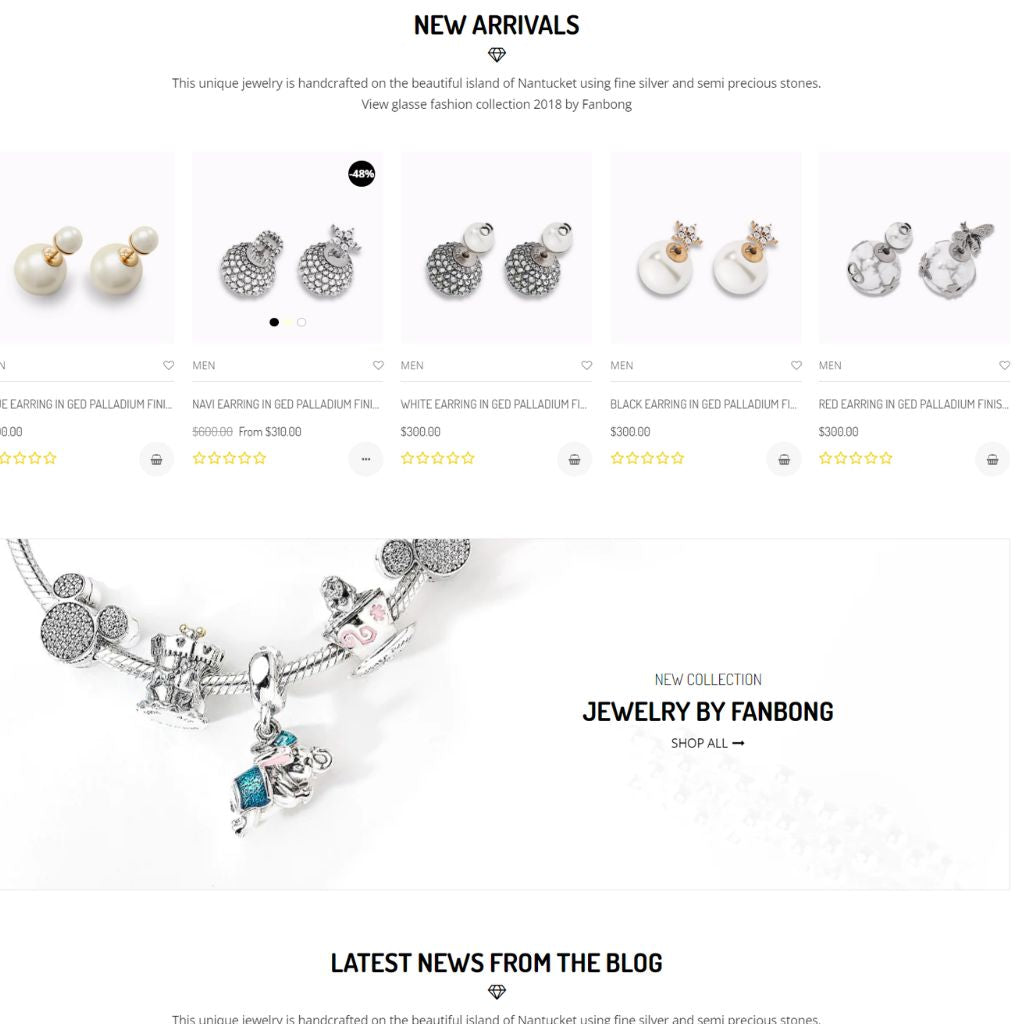 Diamond Dreams Shopify  Shopping Website