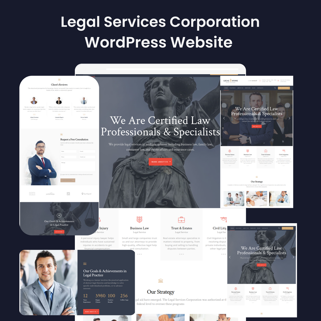 Legal Services Corporation WordPress Responsive Website