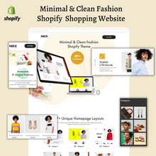 Minimal & Clean Fashion Shopify  Shopping Website