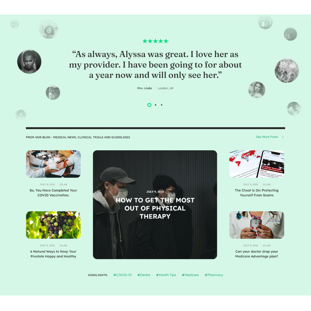 Health Care Services WordPress Responsive Website