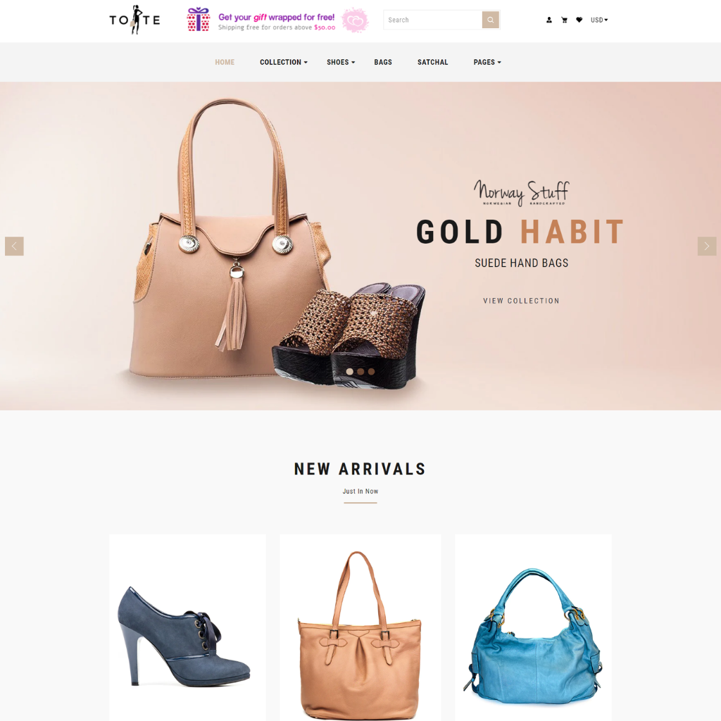 Modern & Trendy product Shopify Shopping Website