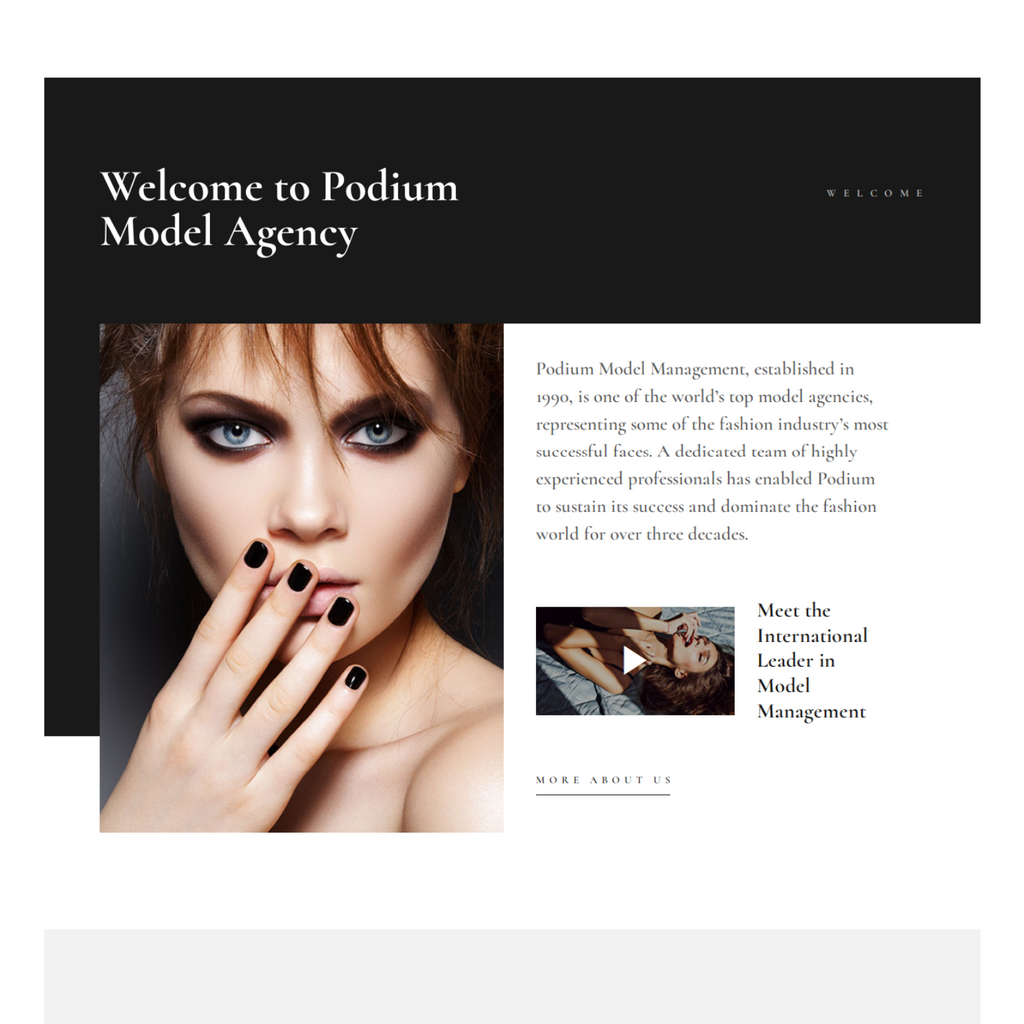 Model Agency WordPress Responsive Website
