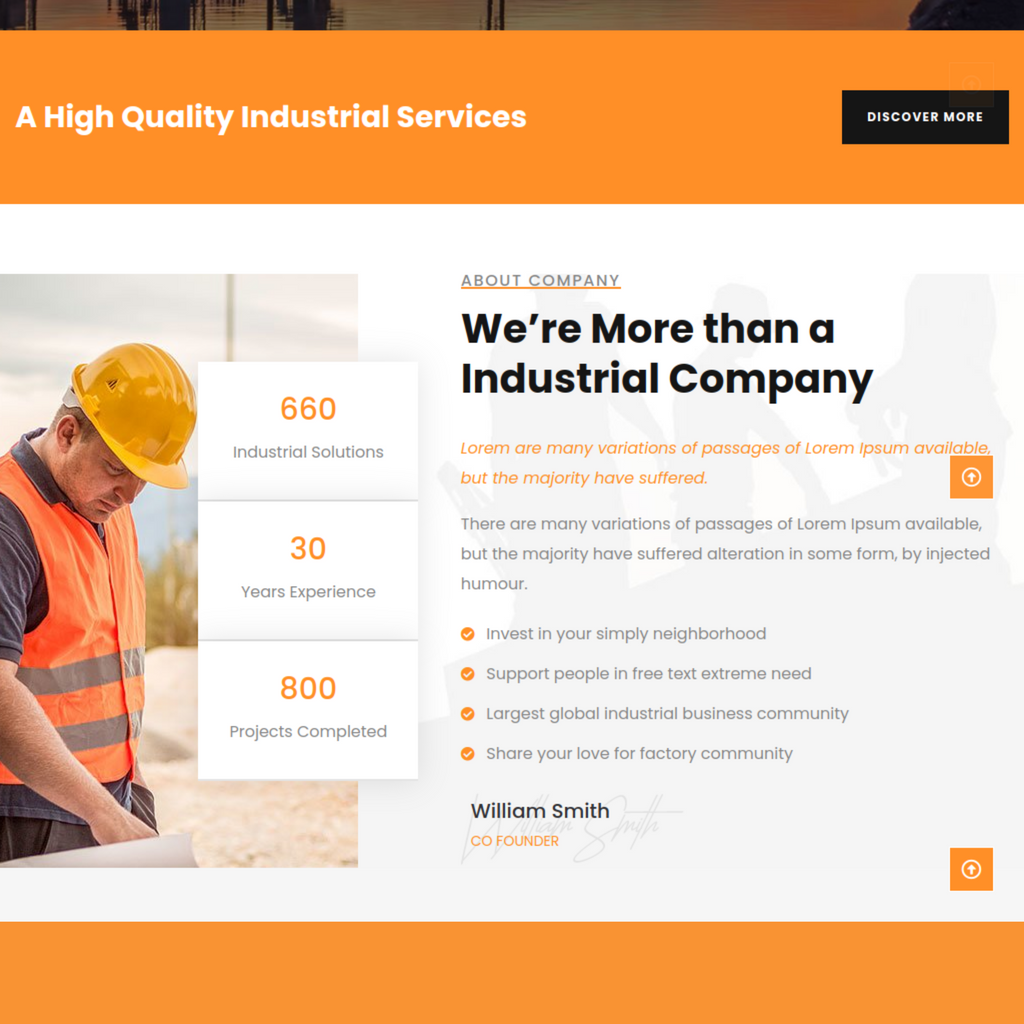 Factory & Industrial WordPress Responsive Website