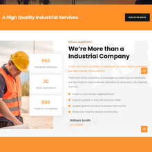 Factory & Industrial WordPress Responsive Website
