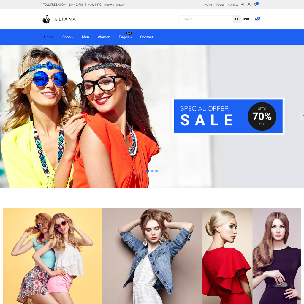 Girls Fashion, Accessories Store Shopify Shopping Website