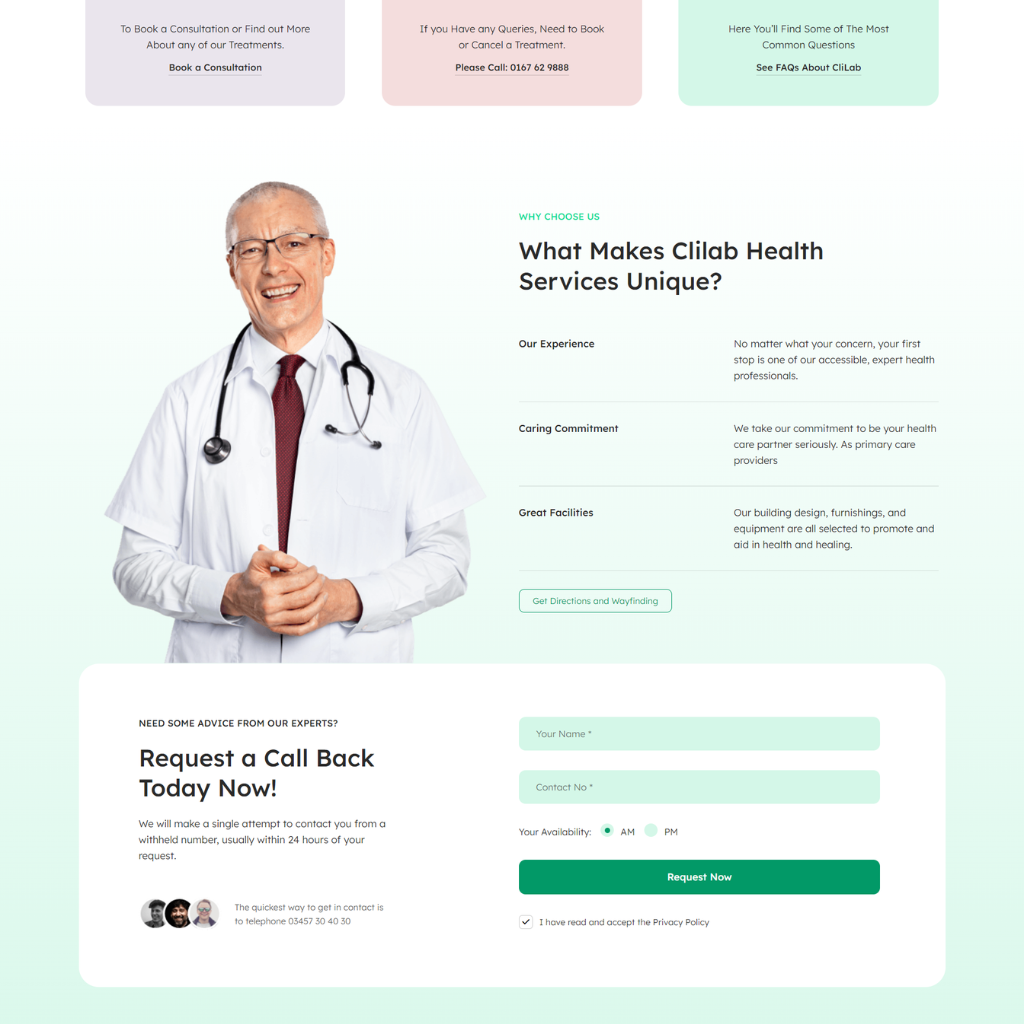Health Care Services WordPress Responsive Website