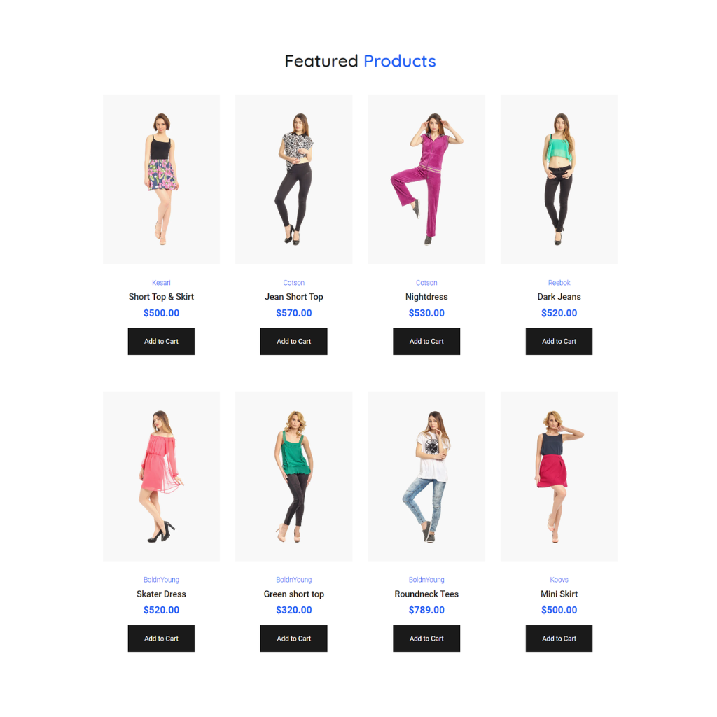 Girls Fashion, Accessories Store Shopify Shopping Website